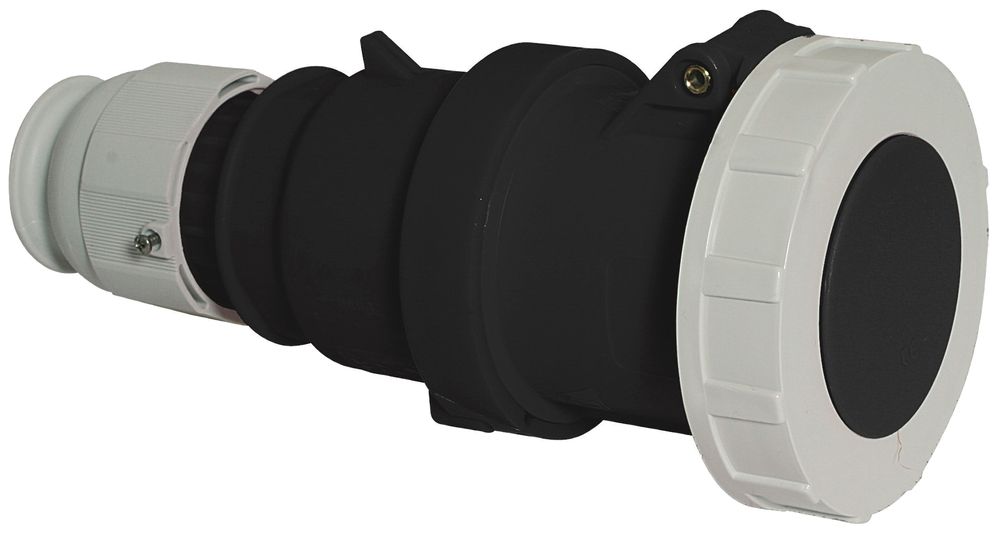 Prise mob.CEE Bals 4P 63A 500V 7h noir IP67 nick.BV TE-Plus