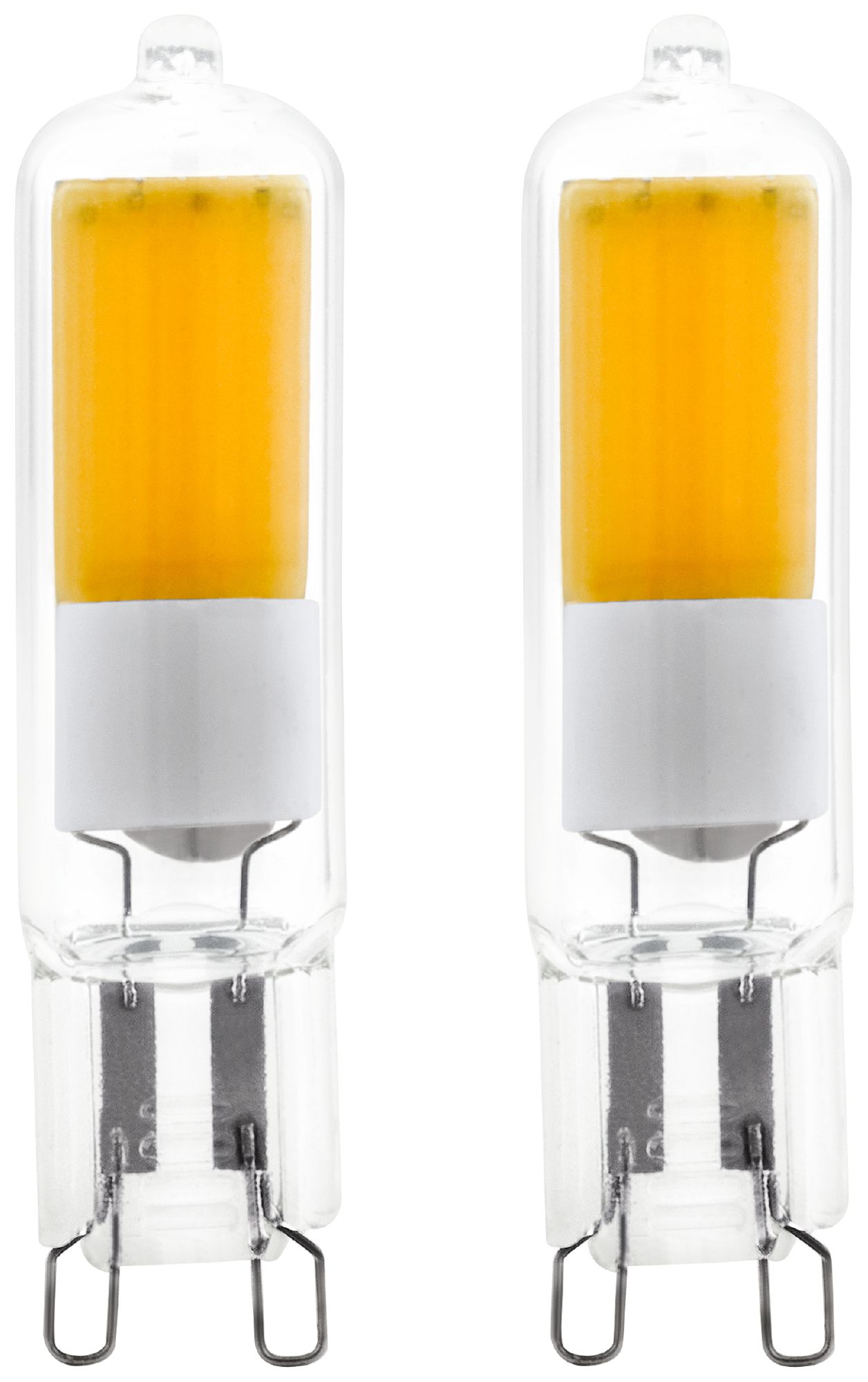 Lampe LED Eglo G9 2W 200lm 4000K 15×60mm COB clair 360° 2pce