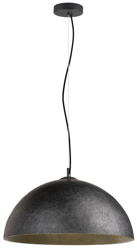 Lampada sospesa SLV FORCHINI 50 E27 1×40W REG Ø500mm nero/oro