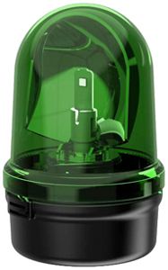 Feu tournant LED WERMA 885 24VAC/DC montage au sol vert