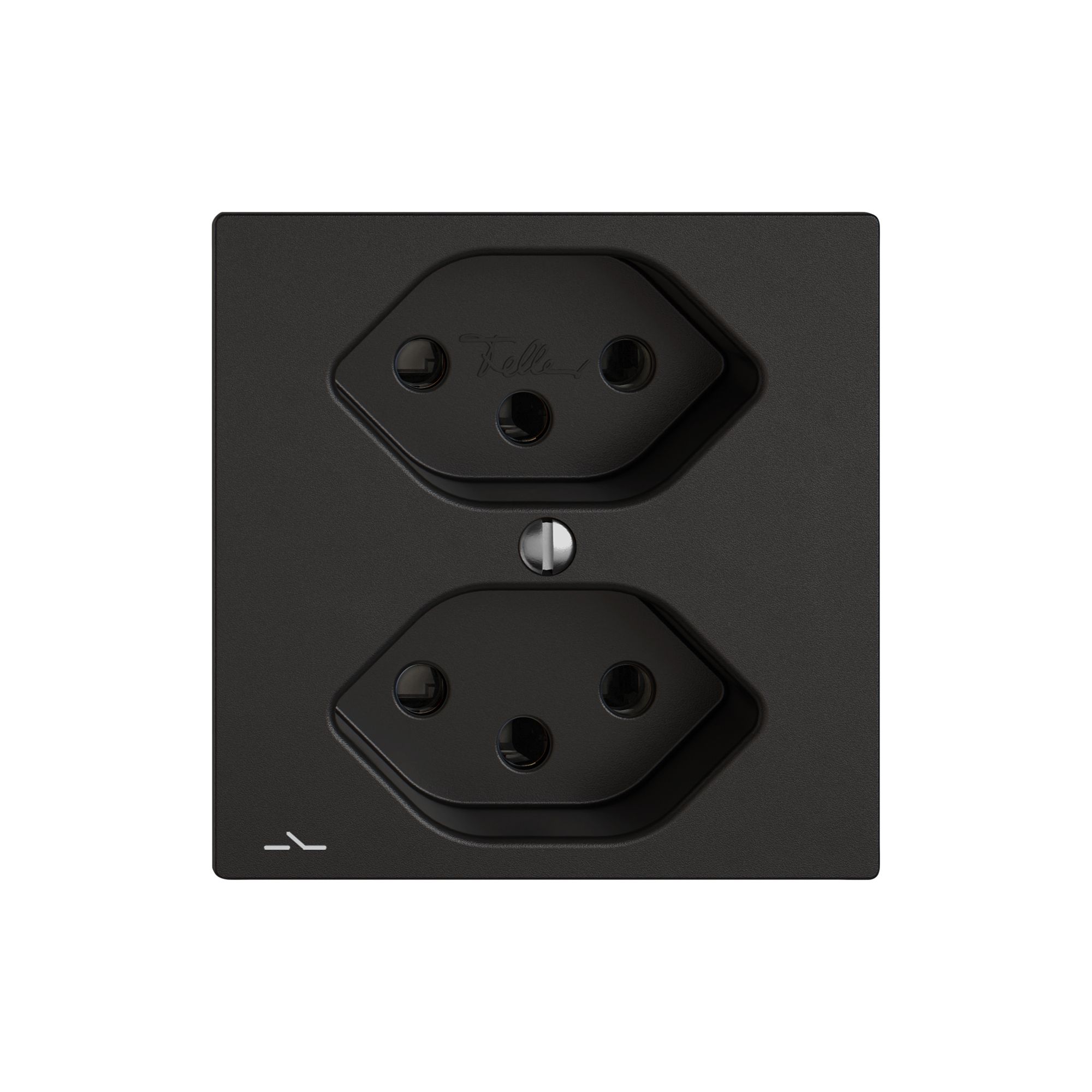 Steckdose EDIZIO.liv SNAPFIX® 2×T13 1×S sz