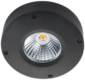 Downlight LED AP SG Callisto 3W 210lm 830 IP65 65° REG Ø110mm nero