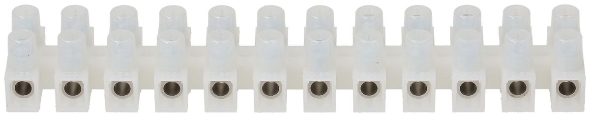 Barrette de bornes Adels-Contact 12P 0.5…6mm² 24A 450V blanc