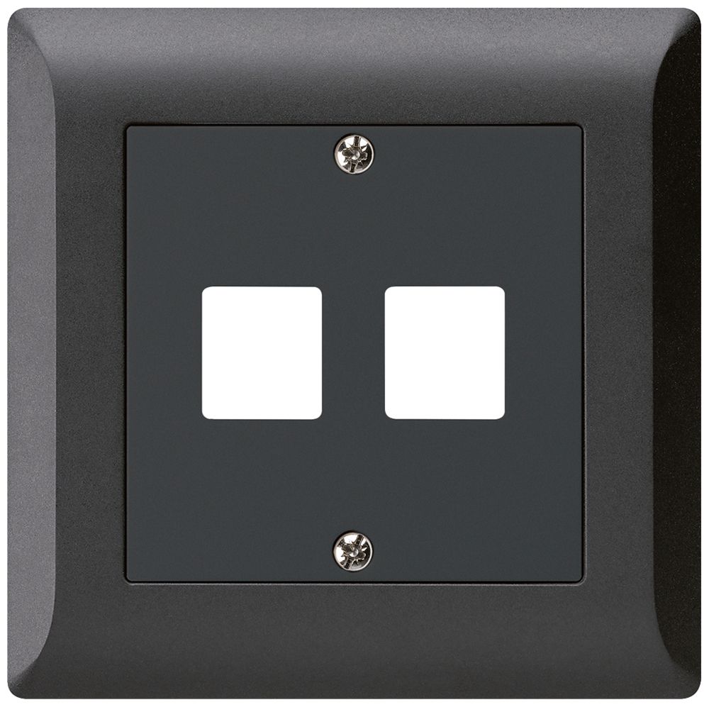 Kit frontale INC HMS kallysto.line per 2 moduli nero