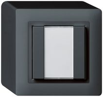 Poussoir universel AP 2×kallysto sans LED anthracite