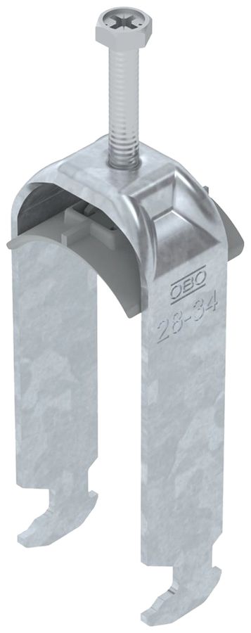 Fixation rapide BET 2056 pied à H mat.synthétique 28…34mm 2×câble acier Zn-ch-im