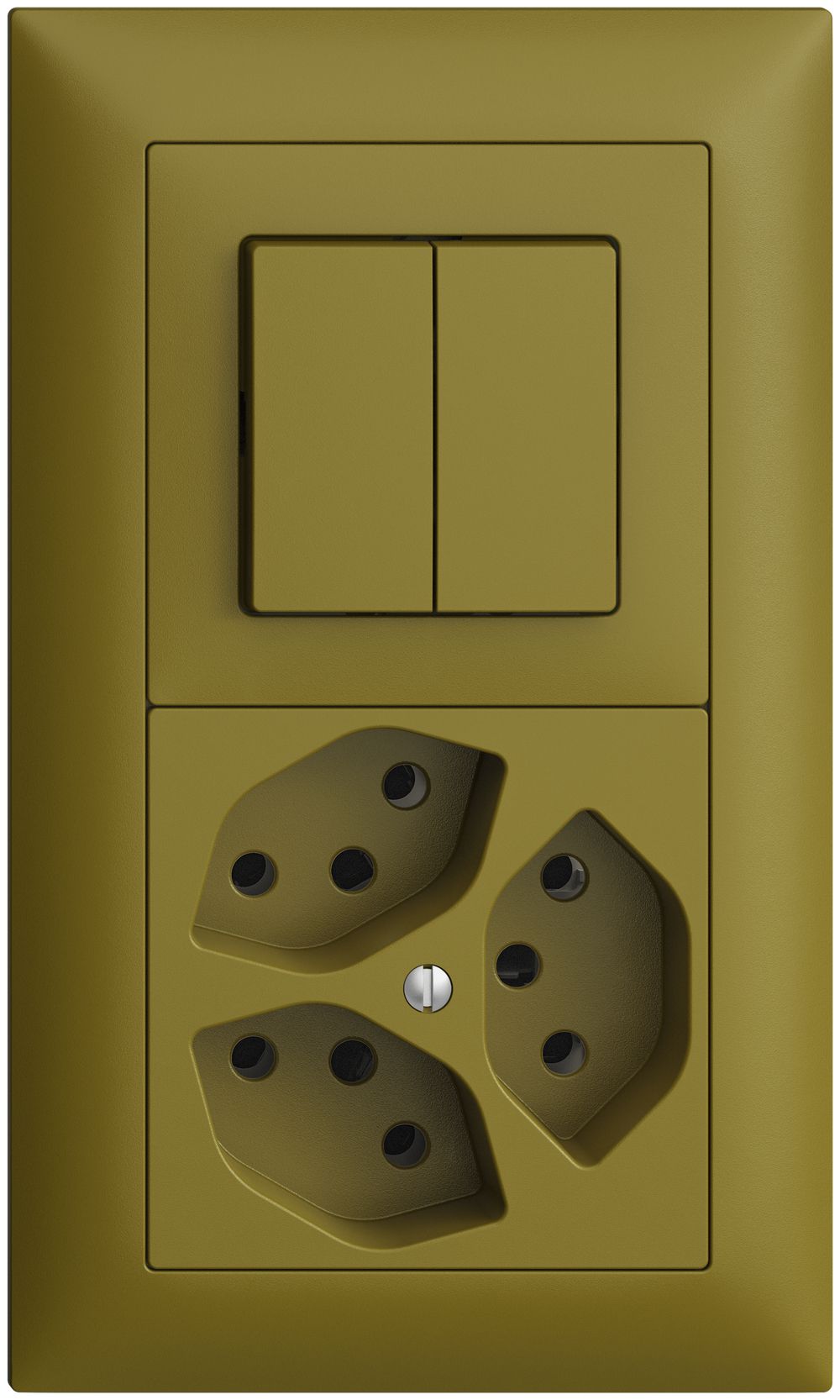 UP-Kombination EDIZIOdue 1/1P+3×T13 olive