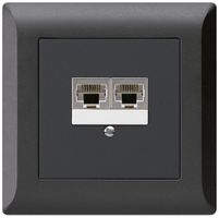 Scatola INC kallysto.line 2×RJ45s nero parallelo