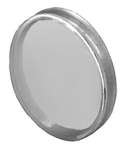 Capot à poussoir EAO04 Ø23.7mm plat transparent, vert