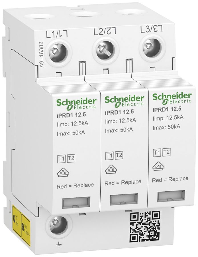 Kombiableiter Schneider Electric Acti9 iPRD1 12.5R 3P Typ 1+2