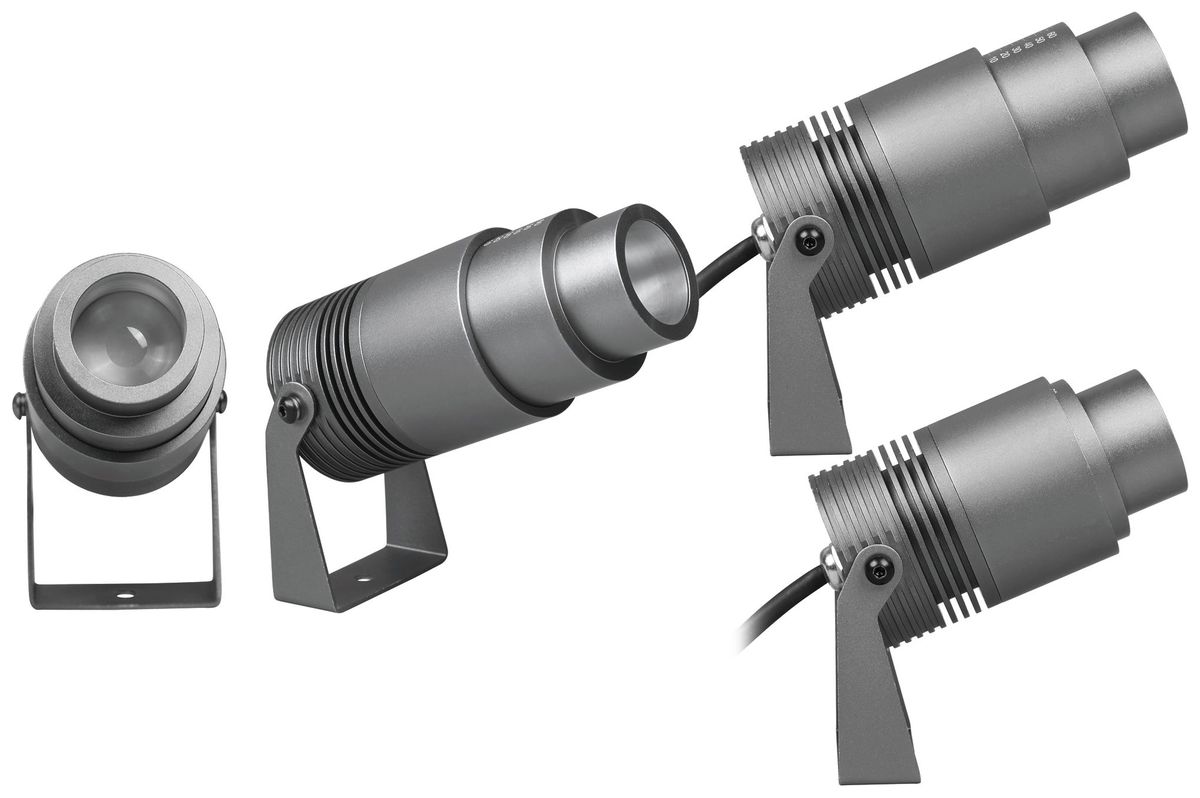 Projecteur LED ZOOM LORIS 230V 12W 550lm 2700K IP67 noir