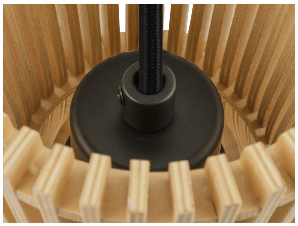 Pendelleuchte SLV WUD conical E27 1×60W direkt Ø250mm braun