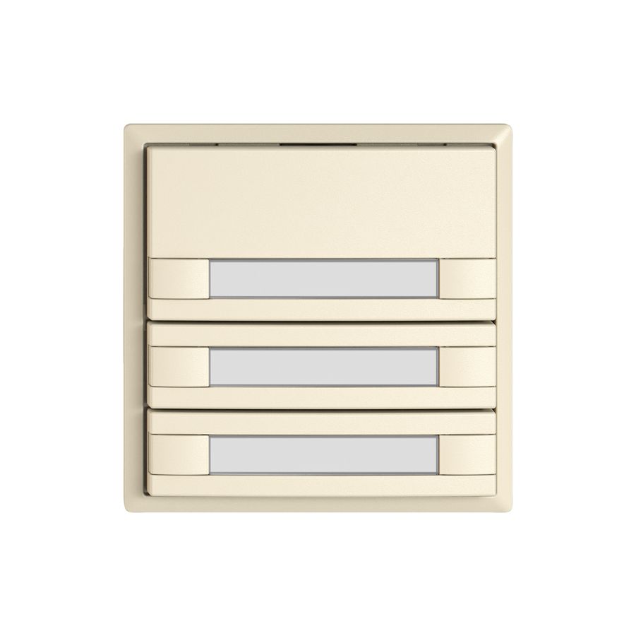 Universaltaster EDIZIO.liv UNI SNAPFIX® 12…48V o.LED 3× 2-Tbed.Pap.cr