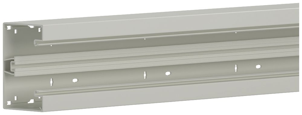 Canal d'allège tehalit BR 85×130mm, couvercle 80mm, blanc trafic