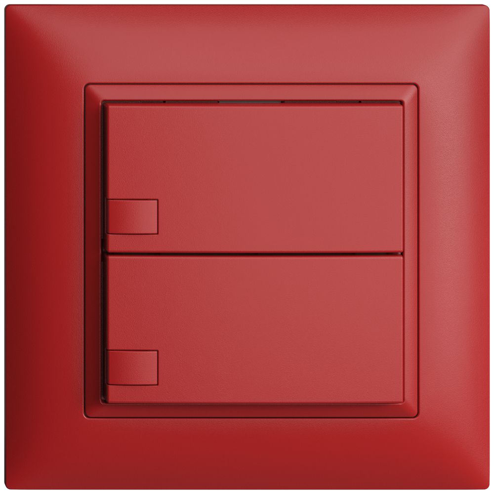 Poussoir ENC KNX 2× EDIZIOdue berry RGB sans LED