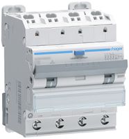 FI/LS-Schalter Hager RCBO QC 4P 400V Char.B 6A 0.03A Typ A 6kA 4TE