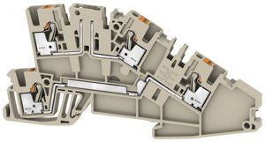 Installations-Reihenklemme Weidmüller AITB 2.5 LDT-L W/O DTLV PUSH IN 2 Etagen