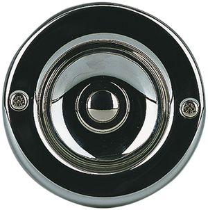 UP-Sonnerietaster Grothe Ø70×28mm Messing glanz verchromt