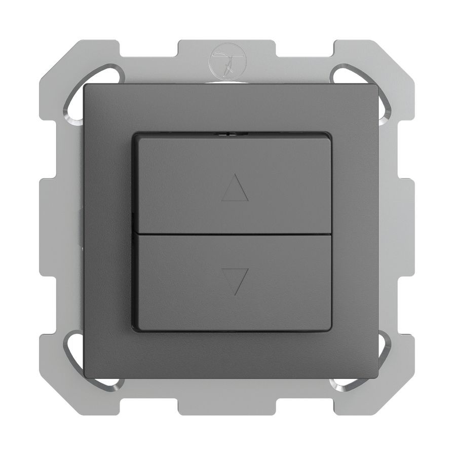 UP-Storentaster EDIZIOdue FM dunkelgrau 1-Kanal