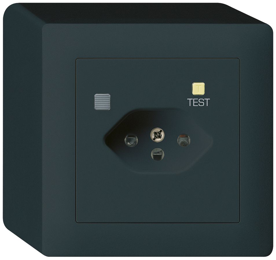 AP-Steckdose kallysto T13 FI 30mA schwarz