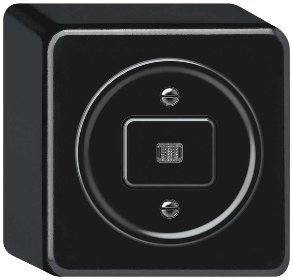 AP-Leuchtdruckschalter origin Sch 3 LED 88×88×54mm schwarz