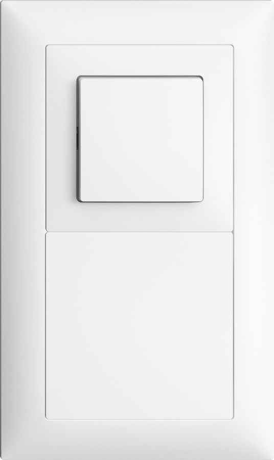 UP-Kombination Edue 2x1, Schalter 3/1 + Blindabdeckung ws