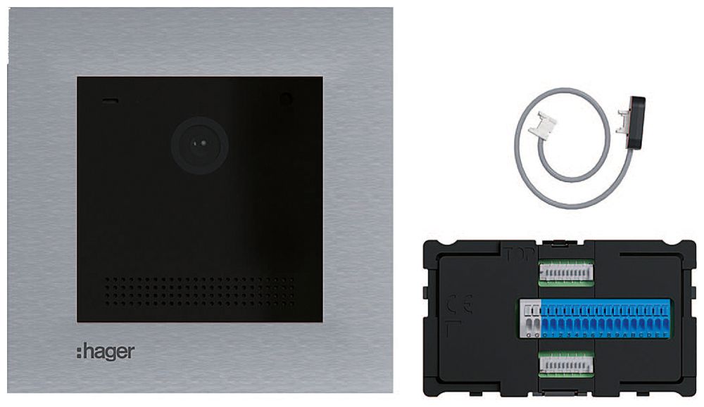 Module caméra Hager technique de réseau 24VDC acier affiné