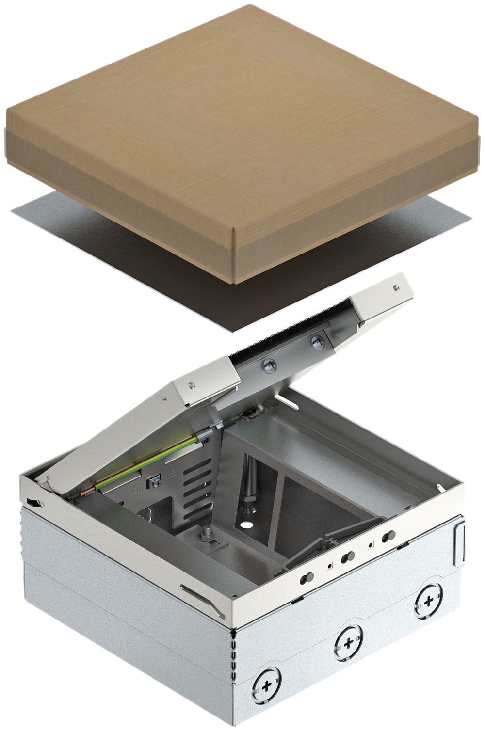 Bodendose Bettermann UDHOME4 für 6 FLF mit Bürstenauslass