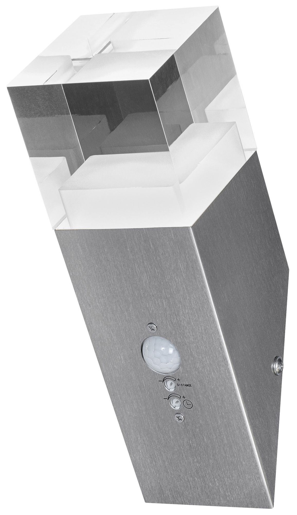 Applique LED LDV ENDURA STYLE CRYSTAL TORCH SEN 5W 400lm 3000K acier affiné