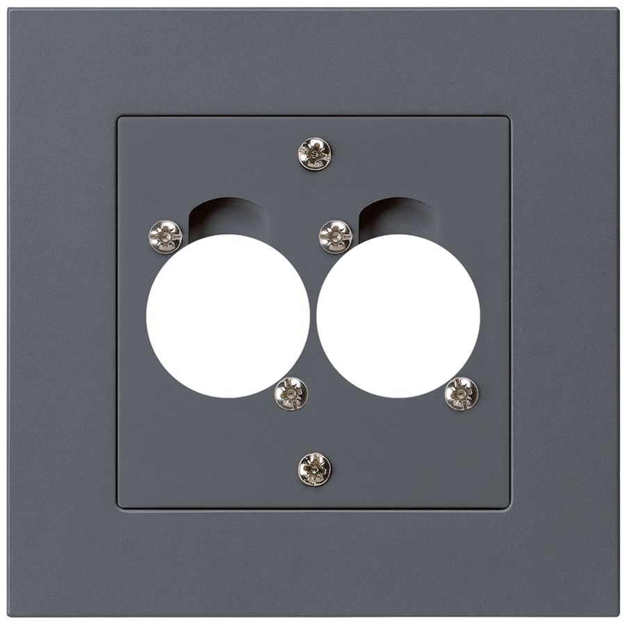 UP-Montageset für 2 XLR anthrazit kallysto.pro