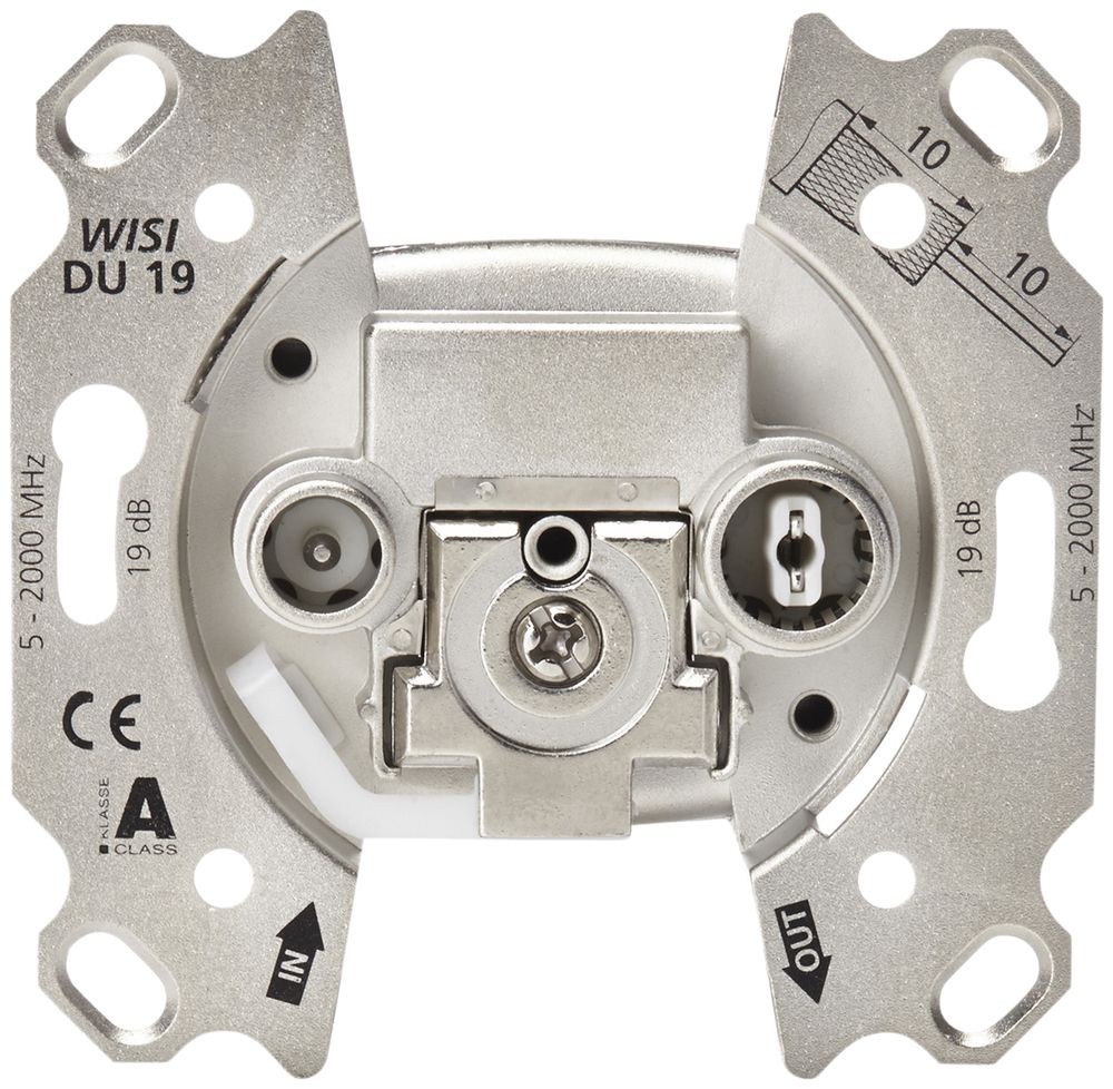 Breitbanddose 2-Loch 19dB