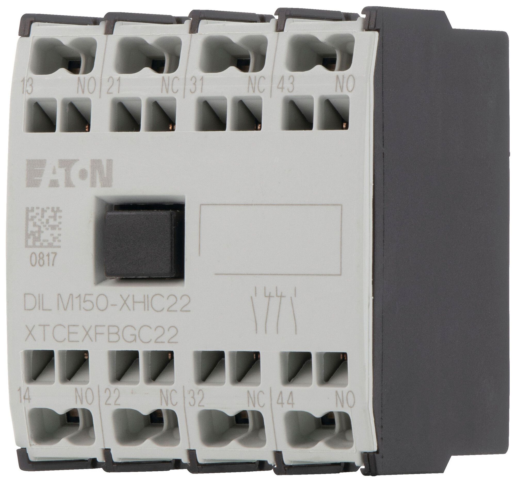 Contatto ausiliare Eaton DILM150-XHIC22 2NO 2NC 6A raccordo a molla