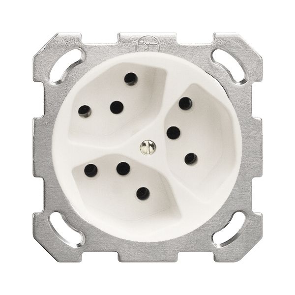 UP-Steckdose FH 3×T13/3S schwarz