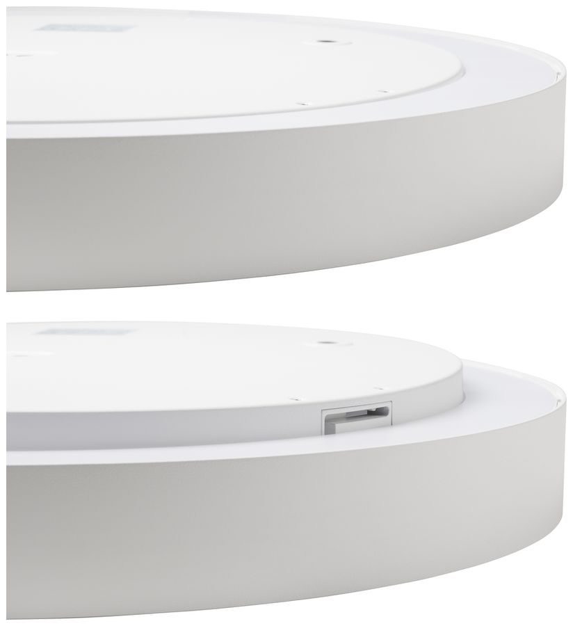 LED-Deckenleuchte EOLED SHIFT6+ 55W 5500lm 3000…4000K DALI Ø600×79mm weiss