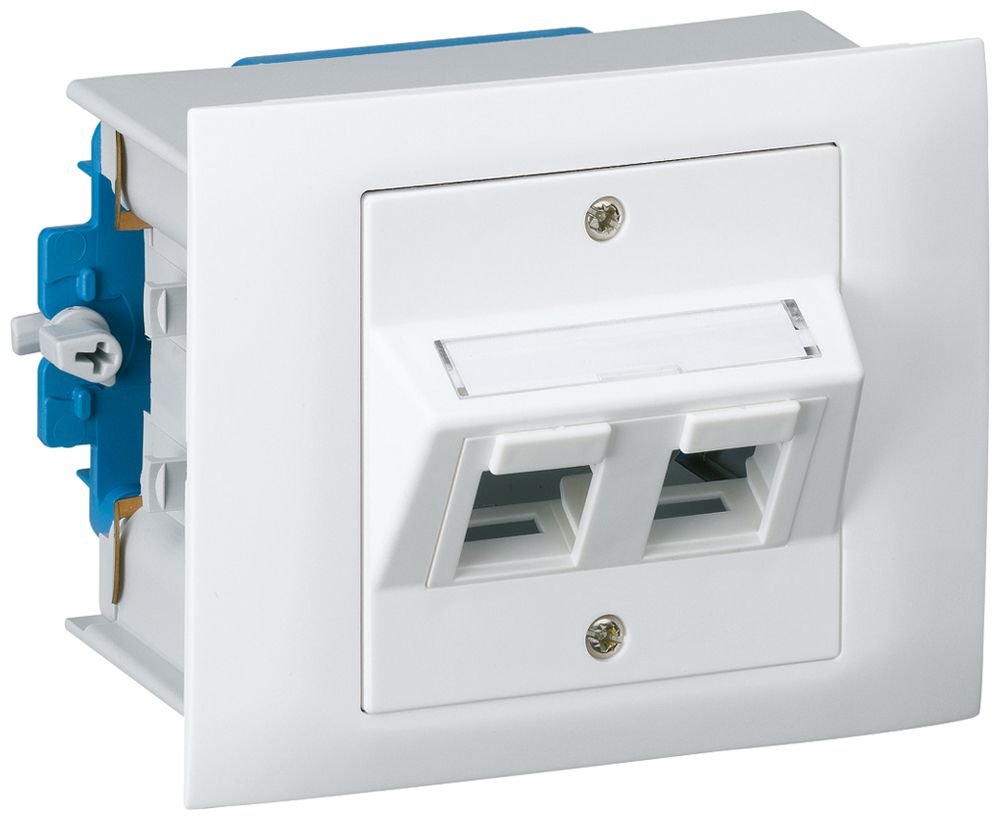 EB-Montageset kallysto mit EB-Dose G3 2×Keystone weiss