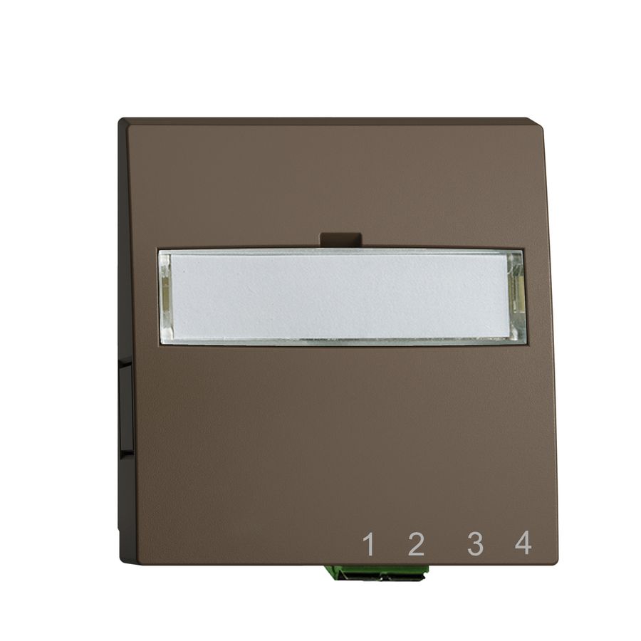 UP-Anschlussdose FTTH EDIZIOdue FH 1×LC APC Duplex F coffee