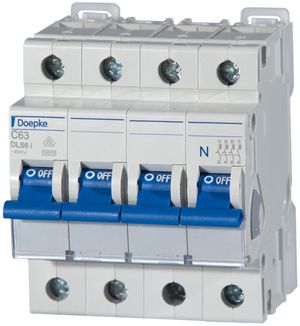 Disjoncteur Doepke DLS 6I, C32 3L+N 10kA