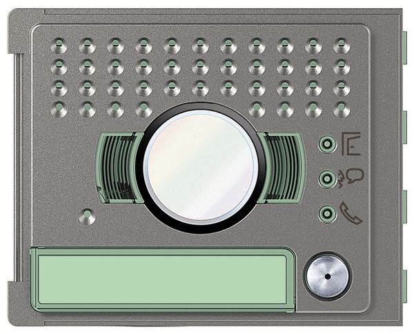 Façade pour module haut-parleur/caméra de porte 60° Sfera Robur avec 1 bouton