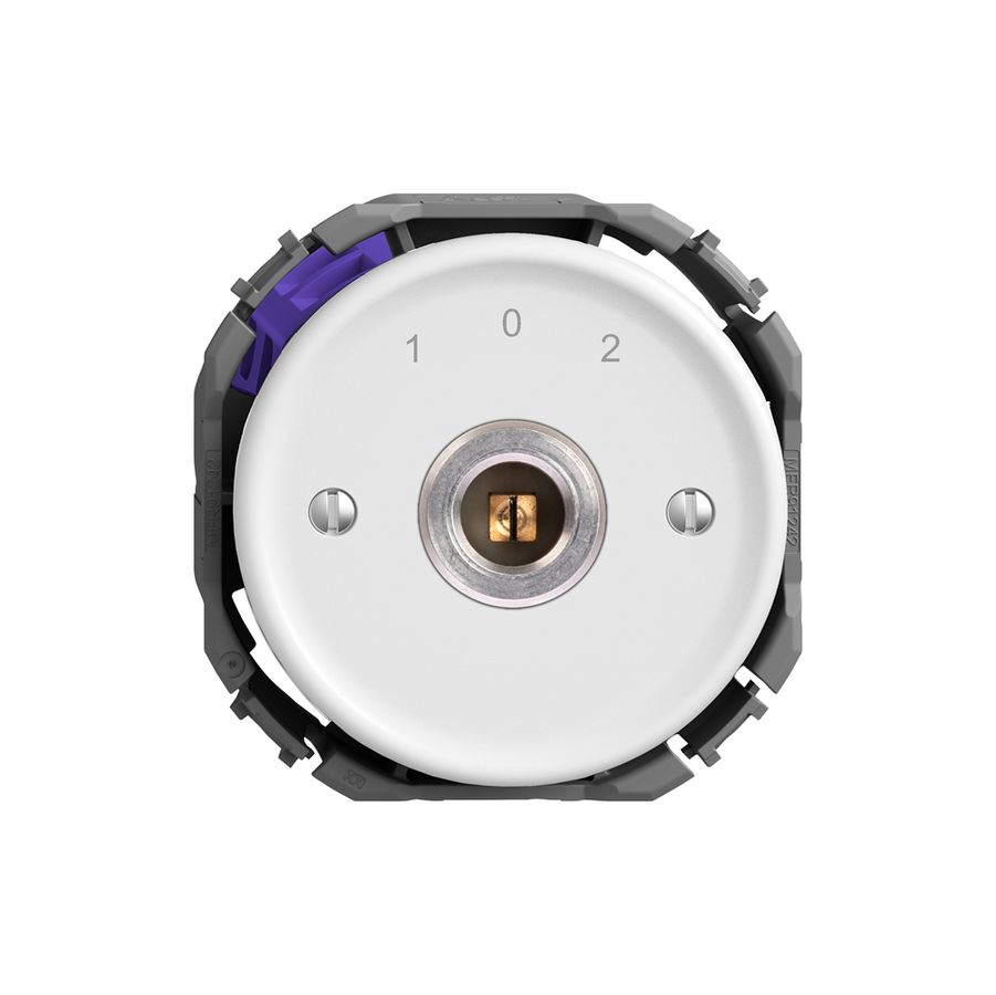 Interruttore a chiave STANDARDdue 1P quadra./fess.20A 690V 1-0-2 rientr.bi