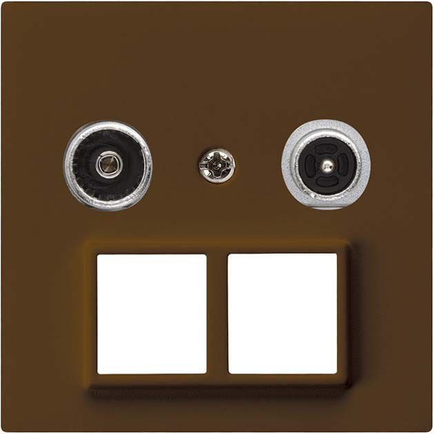 Prise multimédia kallysto R/TV montage A 11dB 2GHz brun