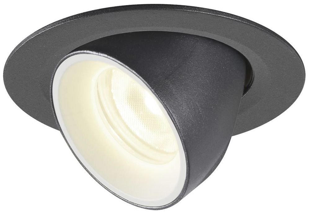 EB-LED-Downlight SLV NUMINOS GIMBLE XS, 7W 200mA 750lm 4000K 20° sz/ws