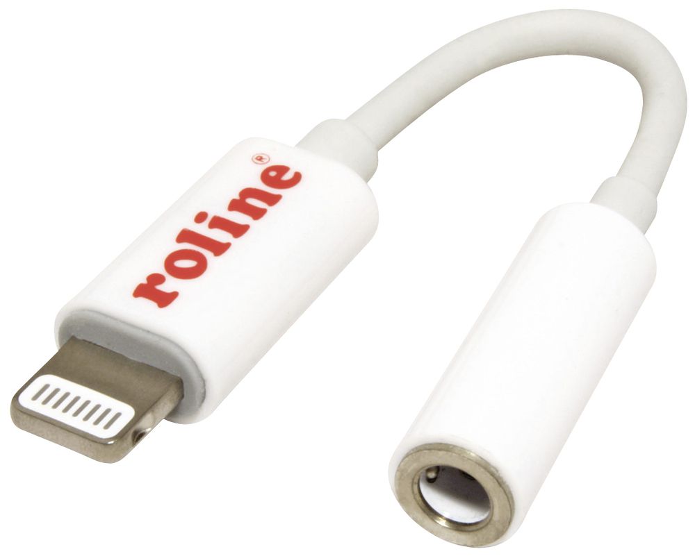 Adaptateur audio ROLINE Lightning → 3.5mm jack (prise stéréo)