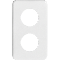 Abdeckplatte I-I 2×43mm weiss