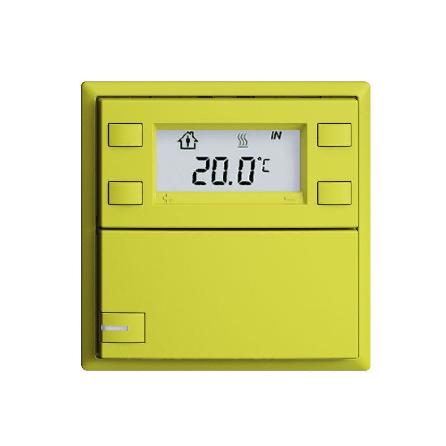 Poussoir RTH ENC KNX 1× EDIZIOdue F lemon, avec LED RGB