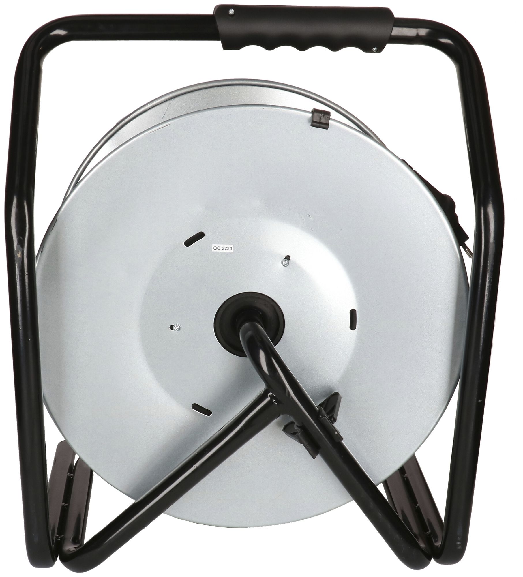 Enrouleur de câble MAX HAURI acier 230V 10A 3×T13 50m 3×1.5mm² IP55 argent