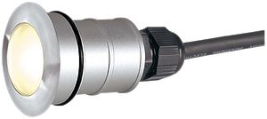 Luminaire de sol LED INC POWER TRAIL-LITE 350mA 1W 3000K rond IP67 acier fin