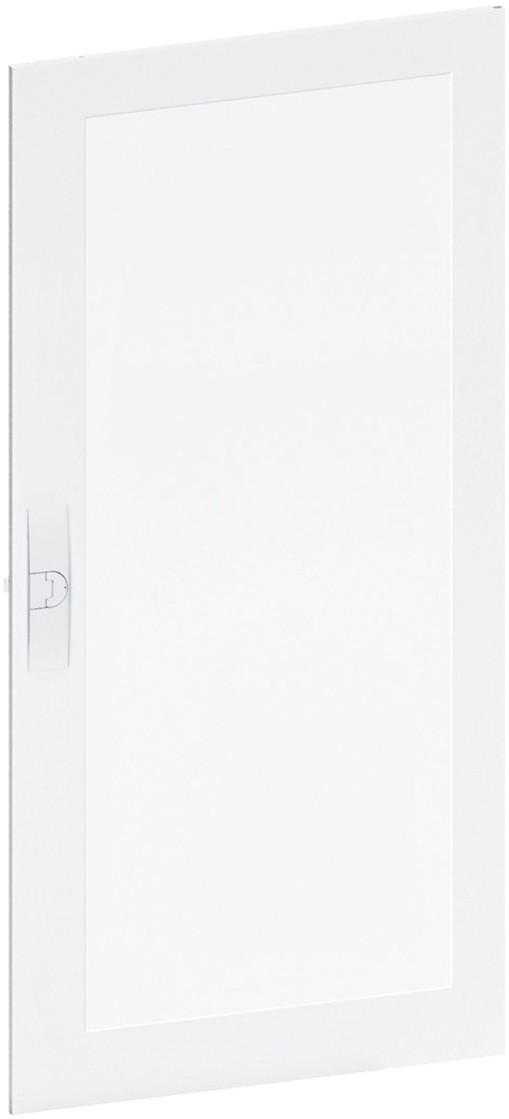 Porte droite Hager média INS 519×1069×12mm IP30 blanc pur