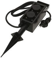 Gartensteckdose MH Erdspiess 2×T13 ABS 1.5m mit T13 10A