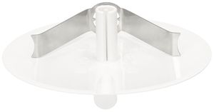 Rosetta di copertura MH clip a molla+entrata a innesto Ø98×9mm bianco