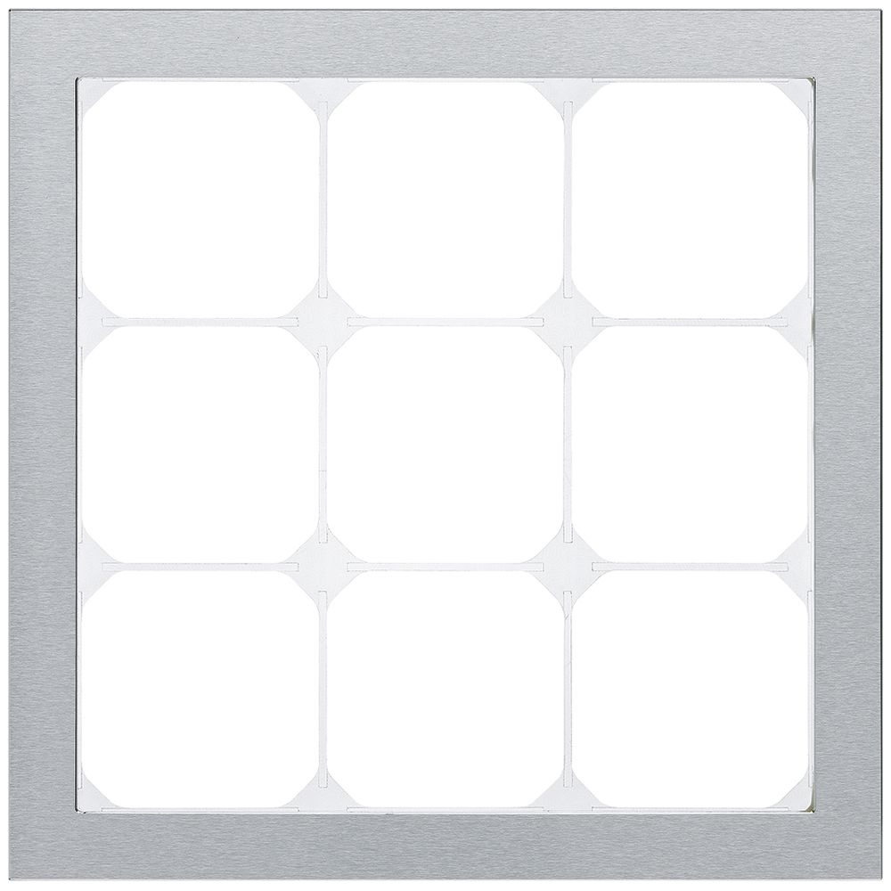 Abdeckrahmen KAL.art 3×3 214×214mm Edelstahl gebürstet